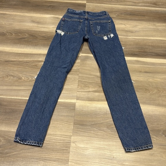 BDG Blue Denim Mom High-Rise distressed Jeans size 24 - Picture 7 of 9